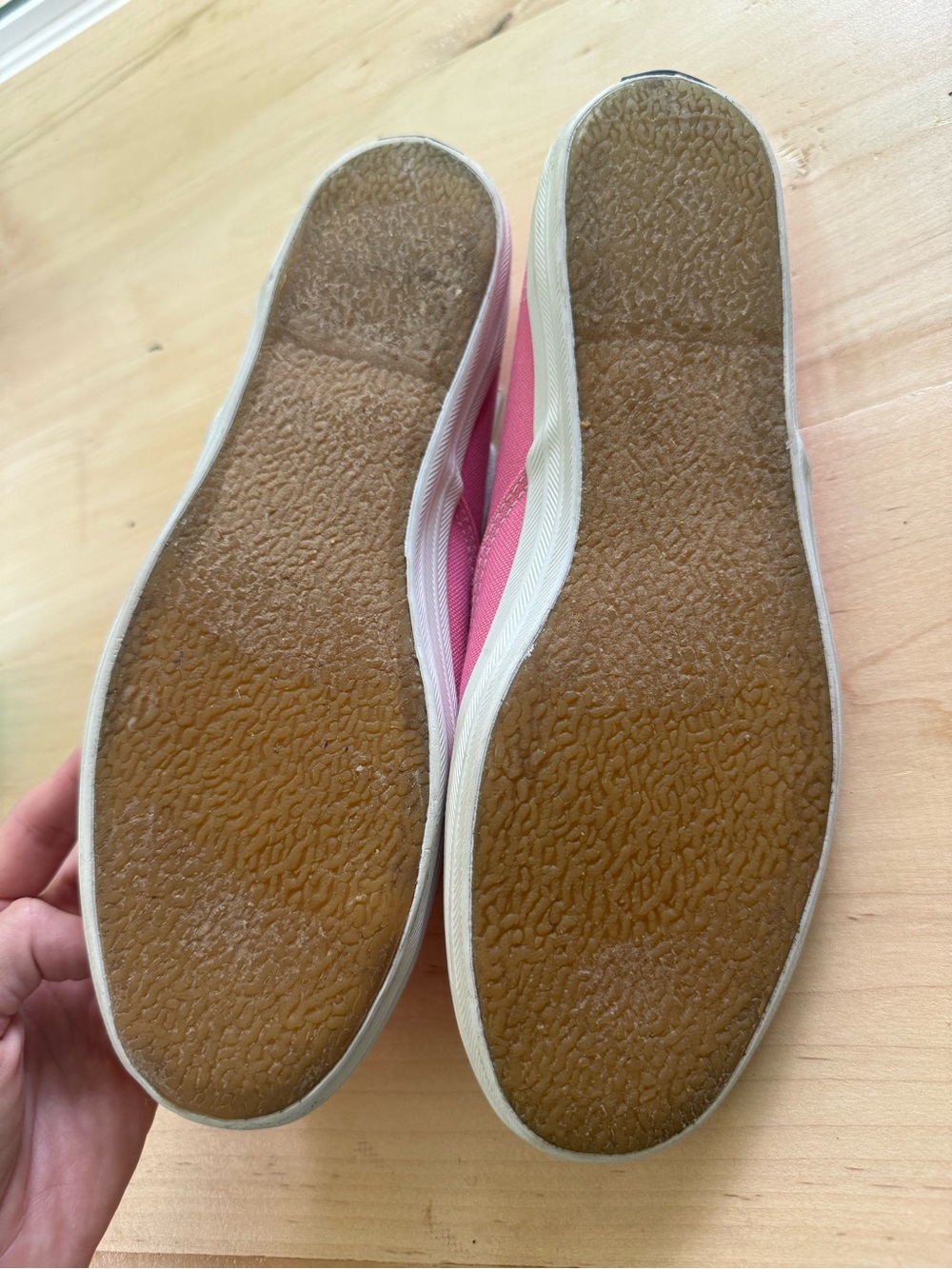 Women’s Keds Pink Canvas Low-Top Sneakers with White Laces - Picture 7 of 11